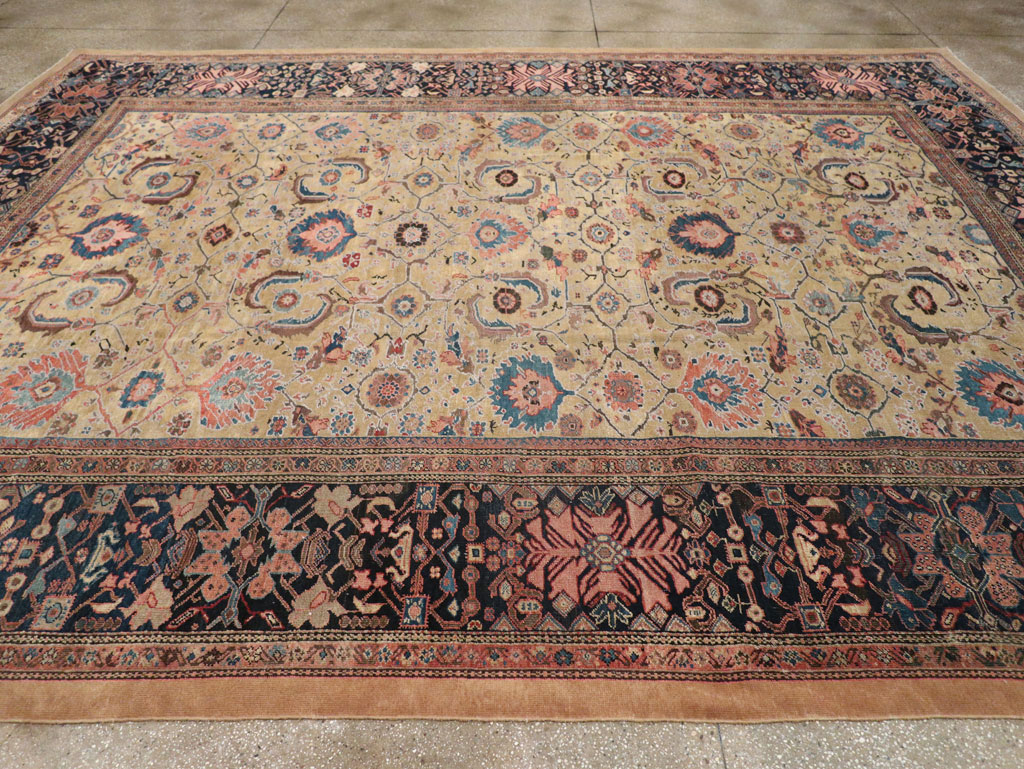 Antique Persian Sultanabad Room Size Carpet, No.33126 - Gss