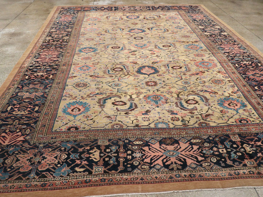 Antique Persian Sultanabad Room Size Carpet, No.33126 - Gss