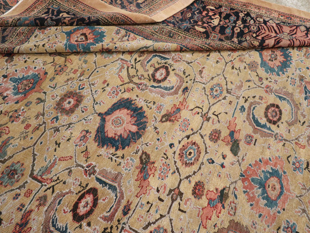 Antique Persian Sultanabad Room Size Carpet, No.33126 - Gss