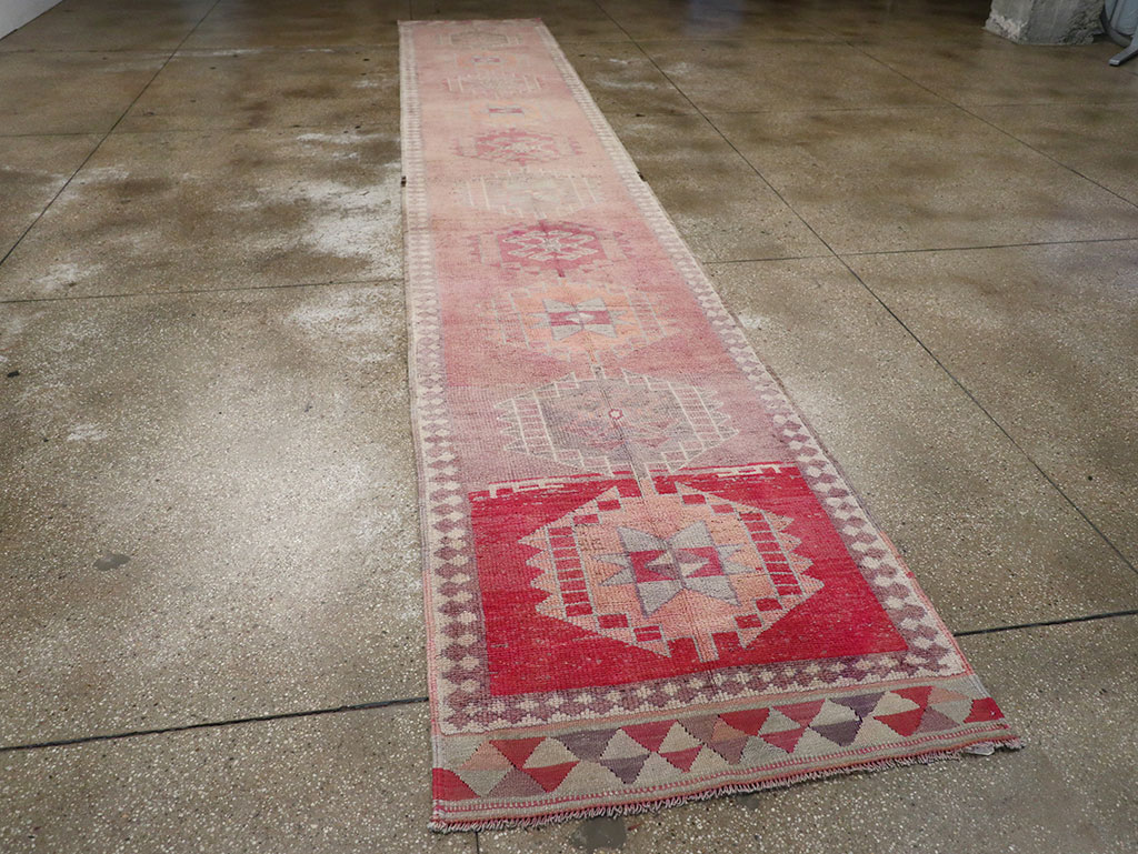 Vintage Turkish Anatolian Long Runner, No.33134 - Gss