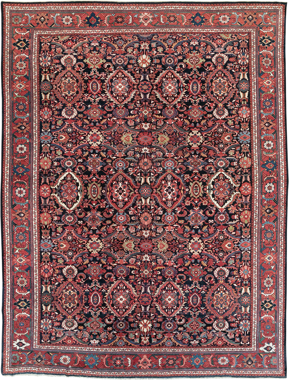 Vintage Persian Mahal Room Size Carpet, No.33140 - Gss