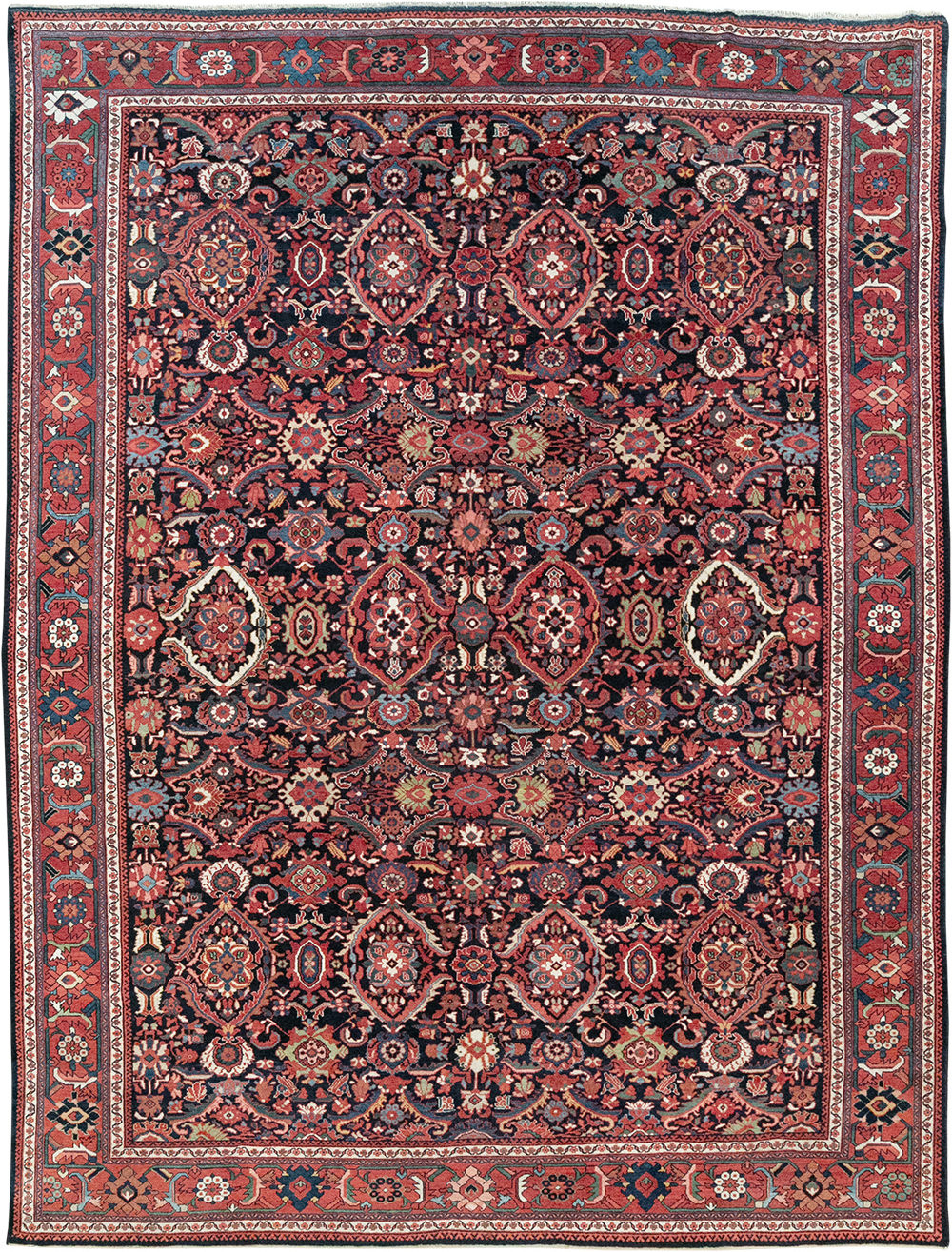 Vintage Persian Mahal Room Size Carpet, No.33140 - Gss