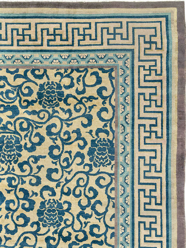Antique Chinese Peking Room Size Carpet, No.33141 - Gss