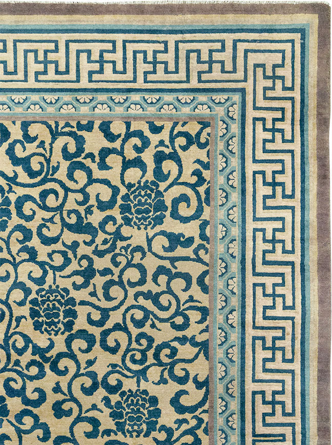 Antique Chinese Peking Room Size Carpet, No.33141 - Gss