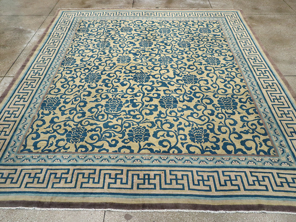 Antique Chinese Peking Room Size Carpet, No.33141 - Gss