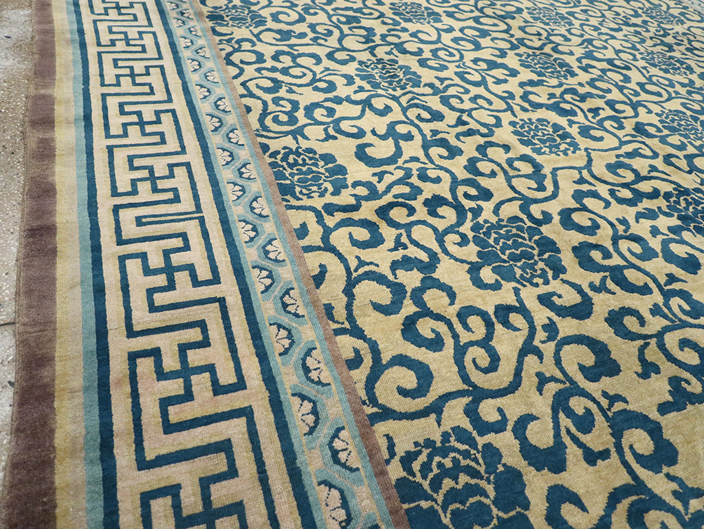 Antique Chinese Peking Room Size Carpet, No.33141 - Gss