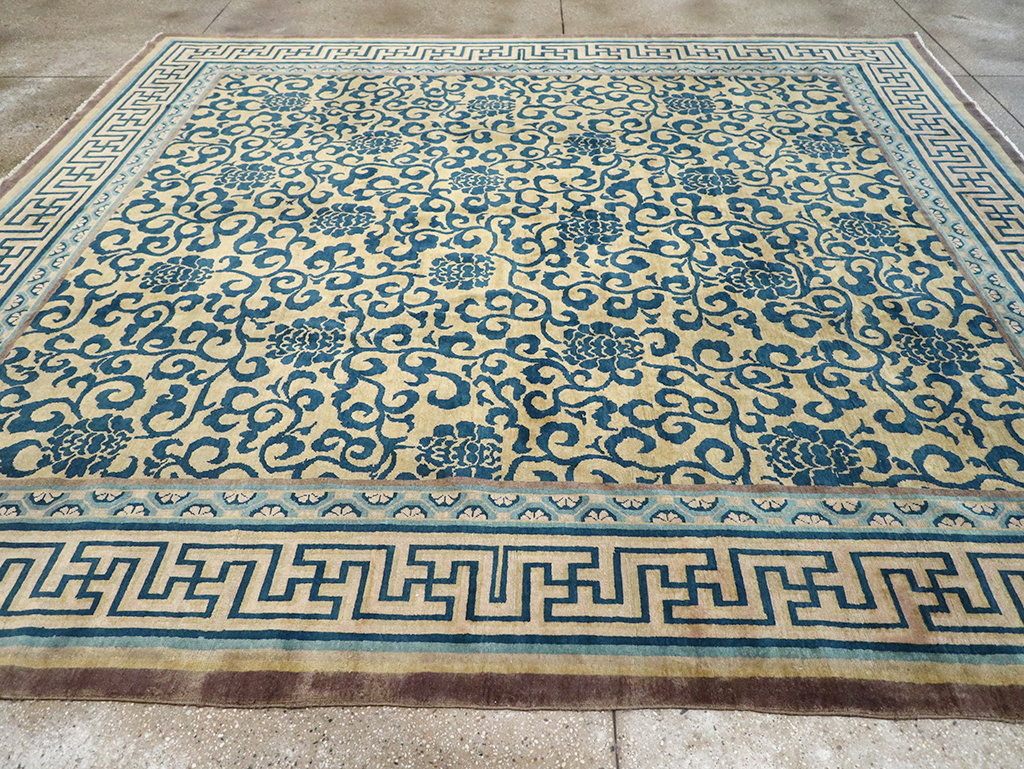 Antique Chinese Peking Room Size Carpet, No.33141 - Gss