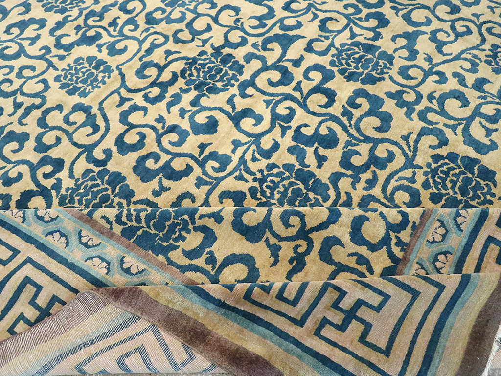 Antique Chinese Peking Room Size Carpet, No.33141 - Gss