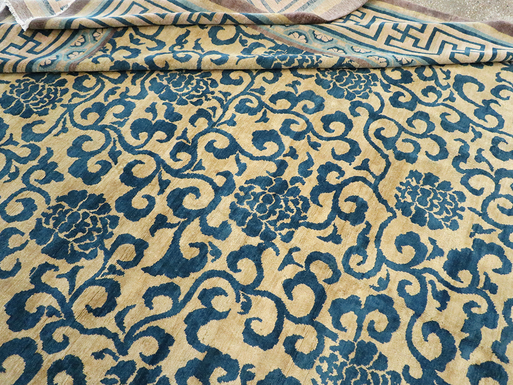 Antique Chinese Peking Room Size Carpet, No.33141 - Gss