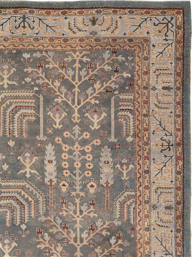 Antique Turkish Oushak Large Room Size Carpet, No.33142 - Gss