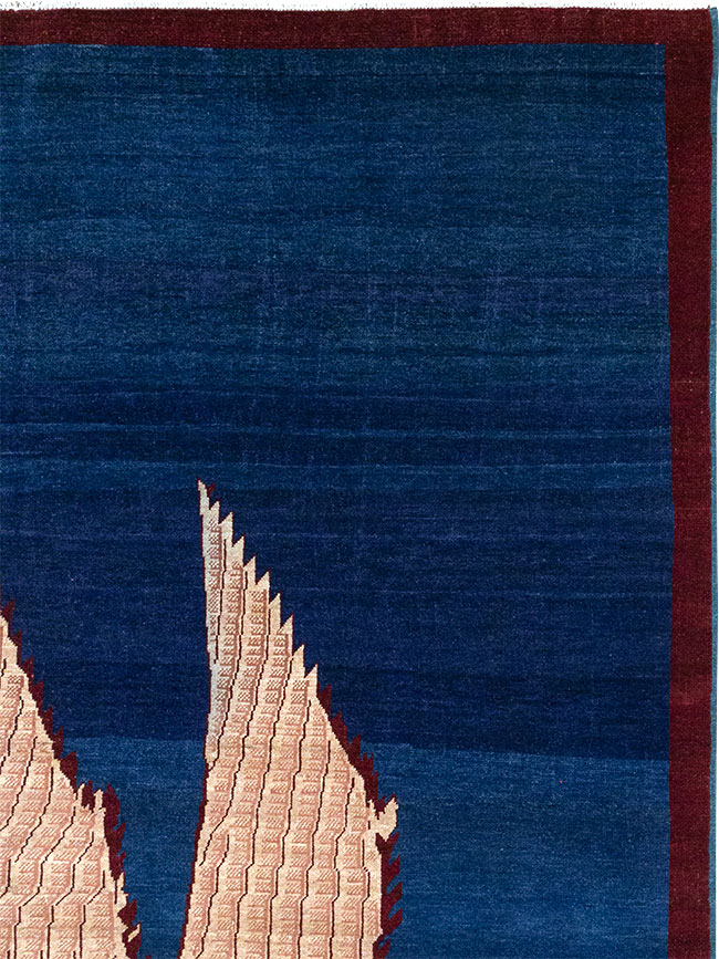 Vintage Turkish Pictorial Room Size Carpet, No.33143 - Gss