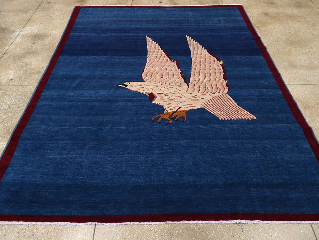 Vintage Turkish Pictorial Room Size Carpet, No.33143 - Gss