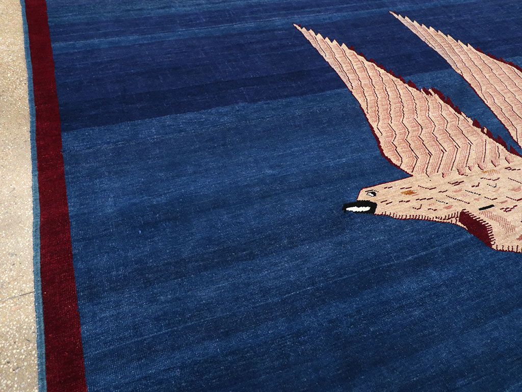 Vintage Turkish Pictorial Room Size Carpet, No.33143 - Gss