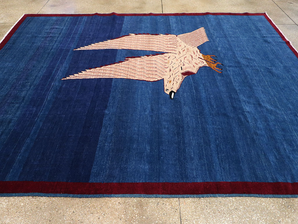 Vintage Turkish Pictorial Room Size Carpet, No.33143 - Gss