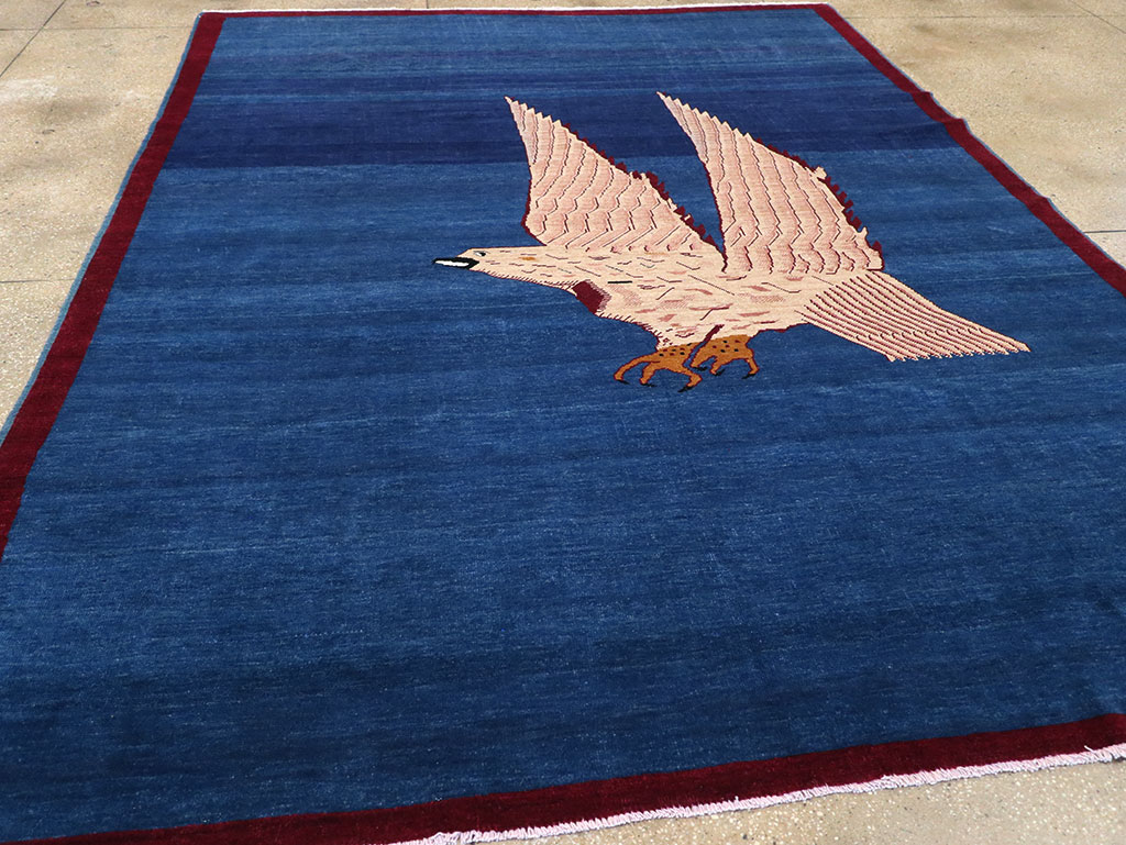 Vintage Turkish Pictorial Room Size Carpet, No.33143 - Gss