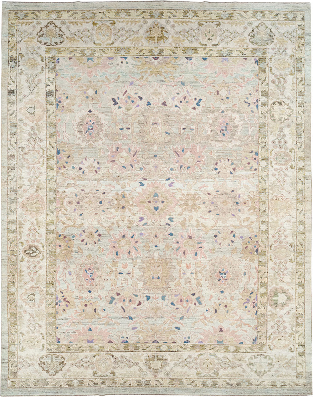 Modern Turkish Oushak Large Room Size Carpet, No.33148 - Gss