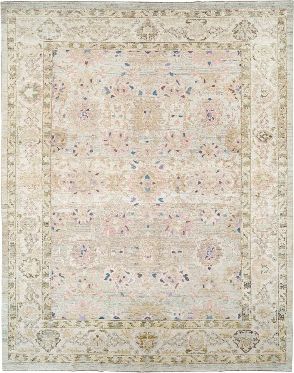 Modern Turkish Oushak Large Room Size Carpet, No.33148 - Gss