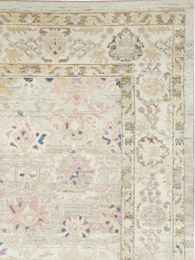 Modern Turkish Oushak Large Room Size Carpet, No.33148 - Gss