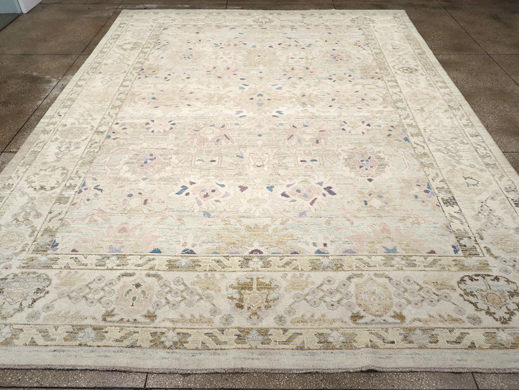Modern Turkish Oushak Large Room Size Carpet, No.33148 - Gss