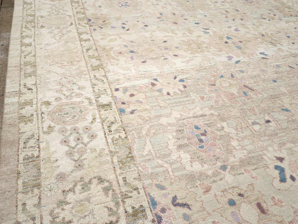 Modern Turkish Oushak Large Room Size Carpet, No.33148 - Gss