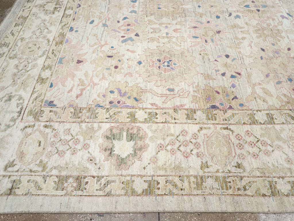 Modern Turkish Oushak Large Room Size Carpet, No.33148 - Gss