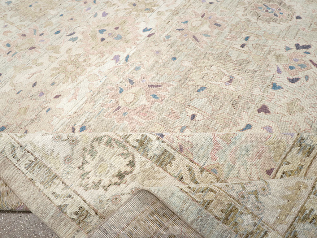 Modern Turkish Oushak Large Room Size Carpet, No.33148 - Gss