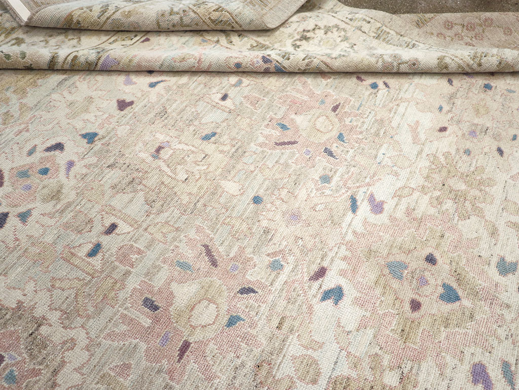 Modern Turkish Oushak Large Room Size Carpet, No.33148 - Gss