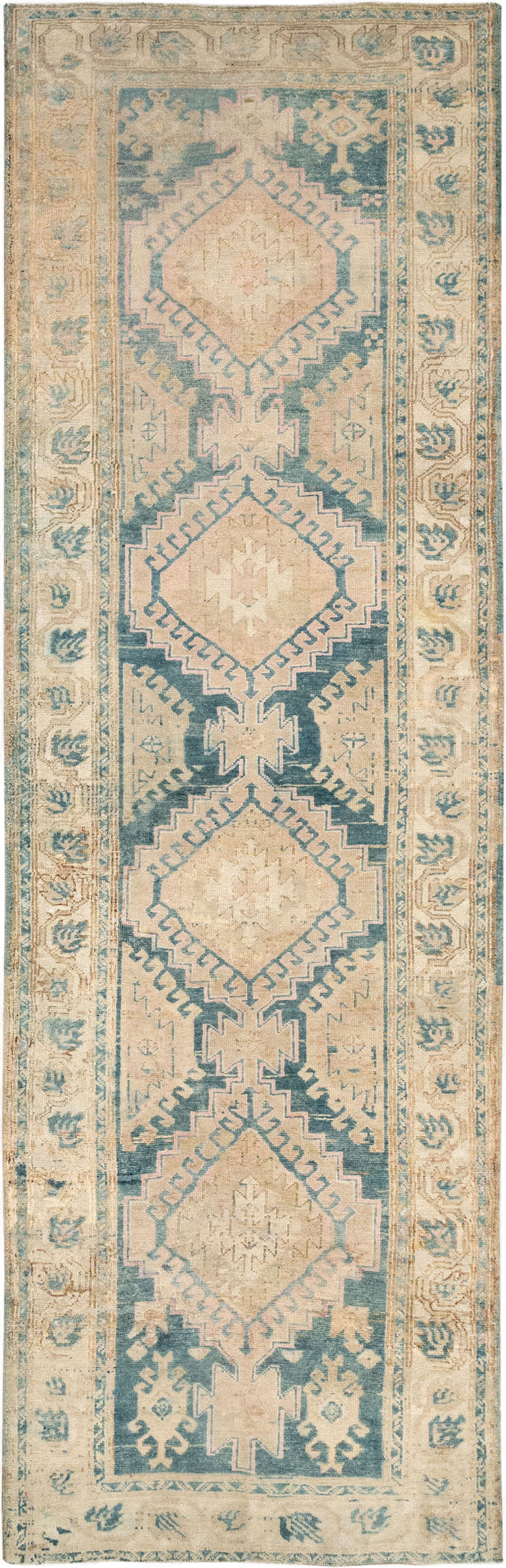 Vintage Persian Heriz Runner, No.33149 - Gss