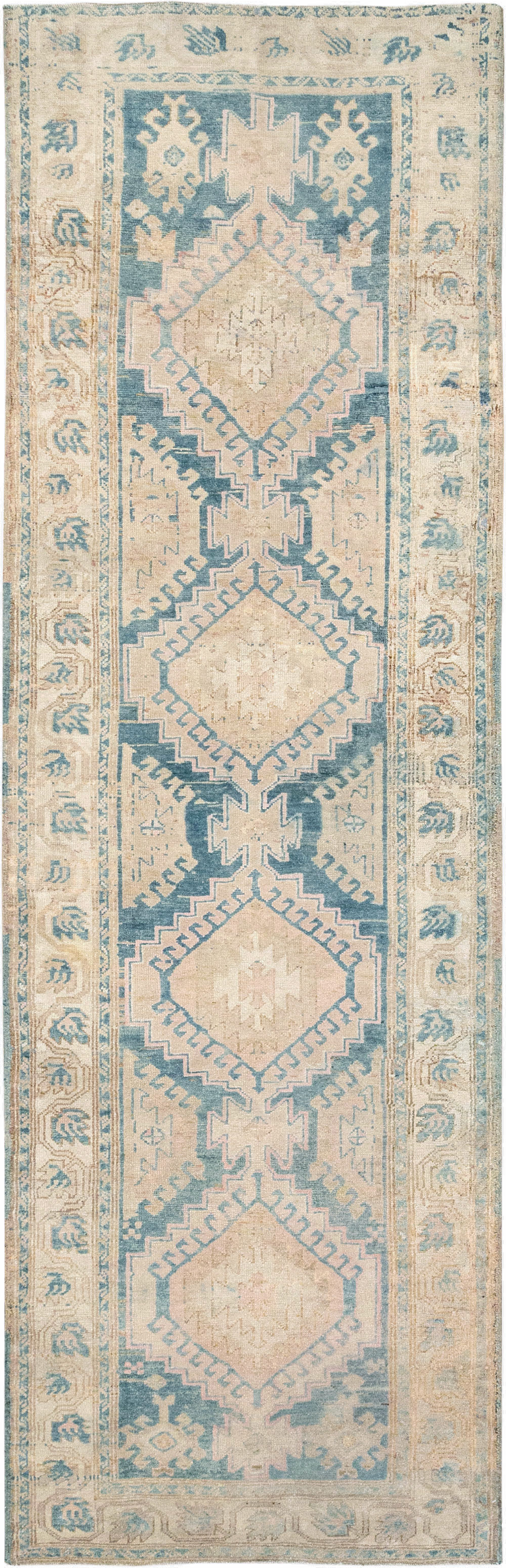 Vintage Persian Heriz Runner, No.33149 - Gss