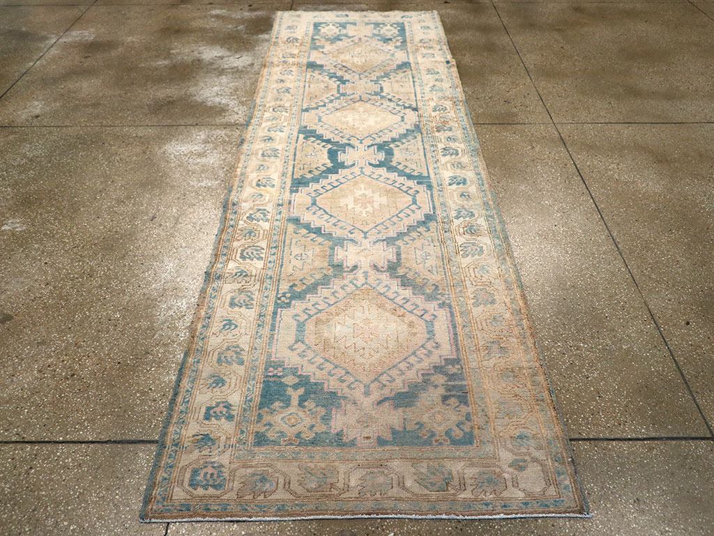 Vintage Persian Heriz Runner, No.33149 - Gss