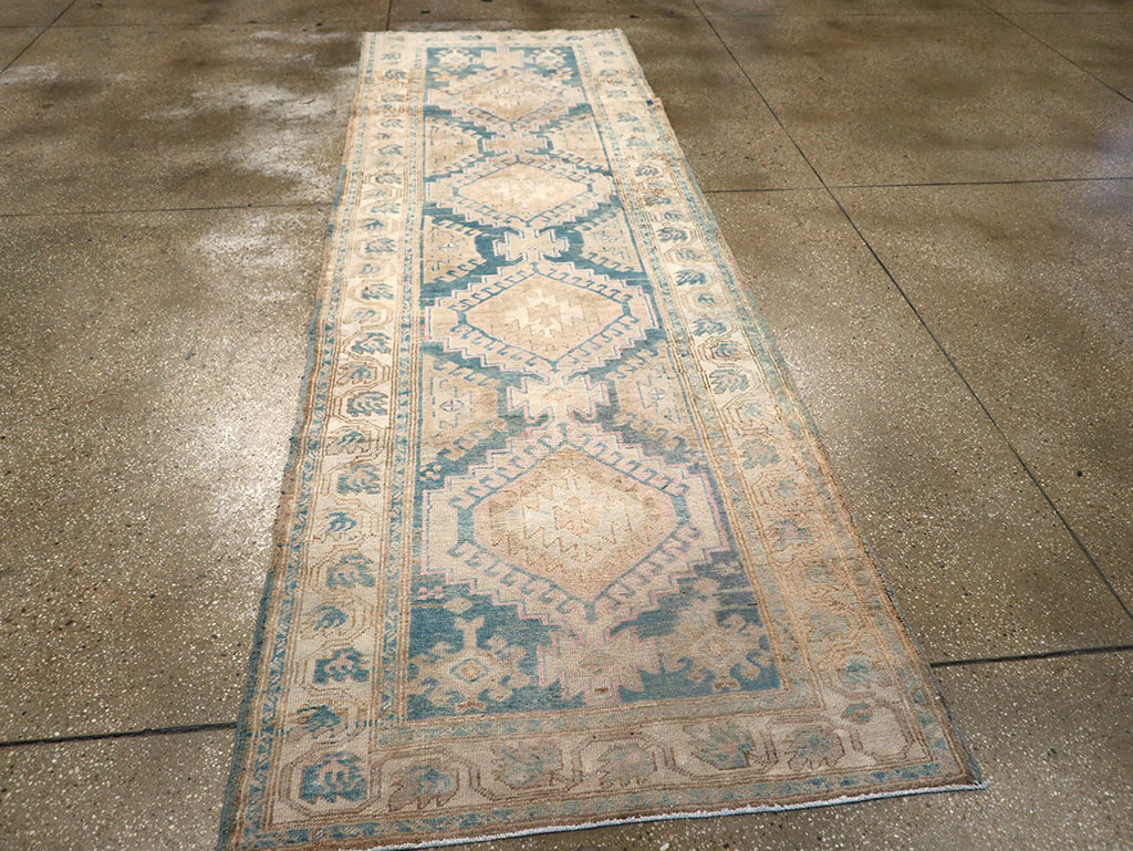 Vintage Persian Heriz Runner, No.33149 - Gss