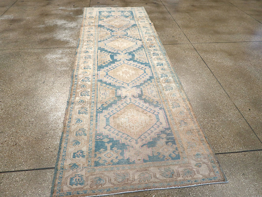 Vintage Persian Heriz Runner, No.33149 - Gss
