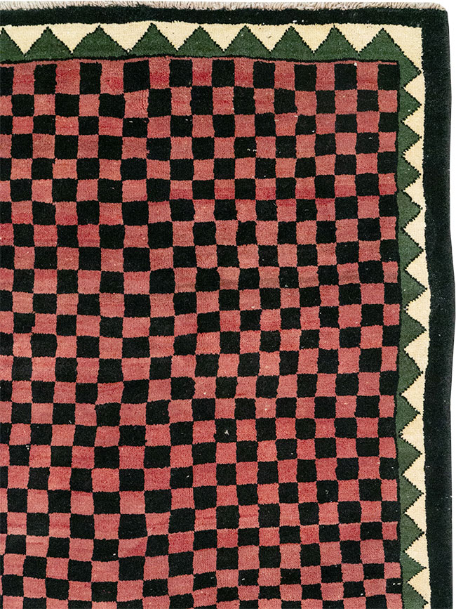 Modern Indian Gabbeh Accent Carpet, No.33163 - Gss