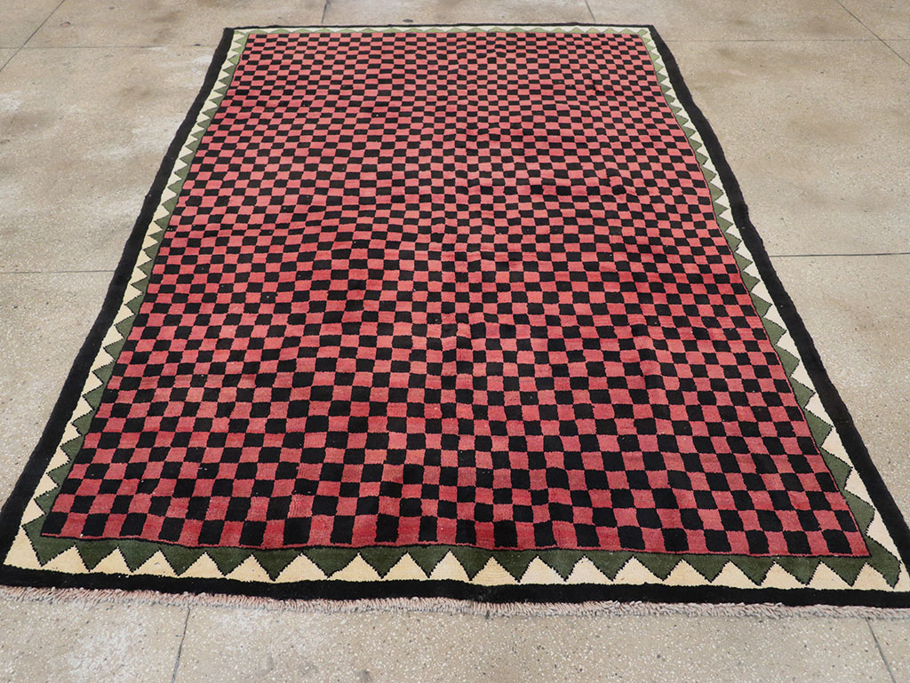 Modern Indian Gabbeh Accent Carpet, No.33163 - Gss