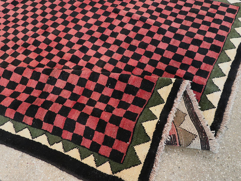 Modern Indian Gabbeh Accent Carpet, No.33163 - Gss