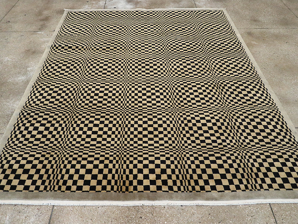 Modern Tibetan Art Deco Room Size Carpet, No.33164 - Gss