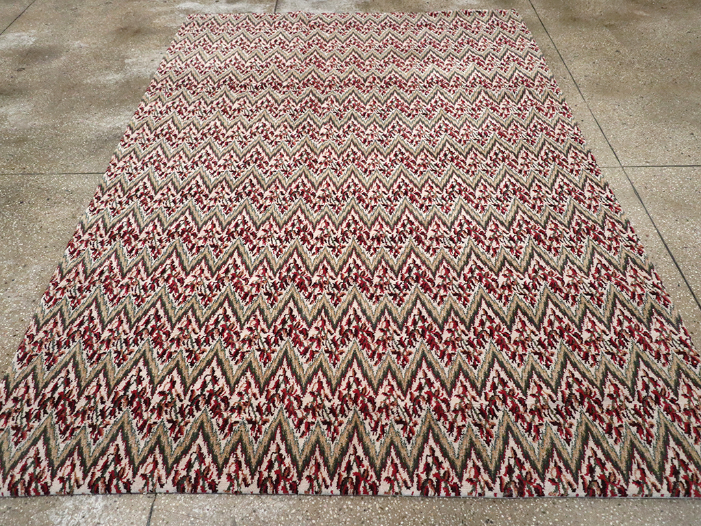 Modern Tibetan Accent Rug, No.33165 - Gss