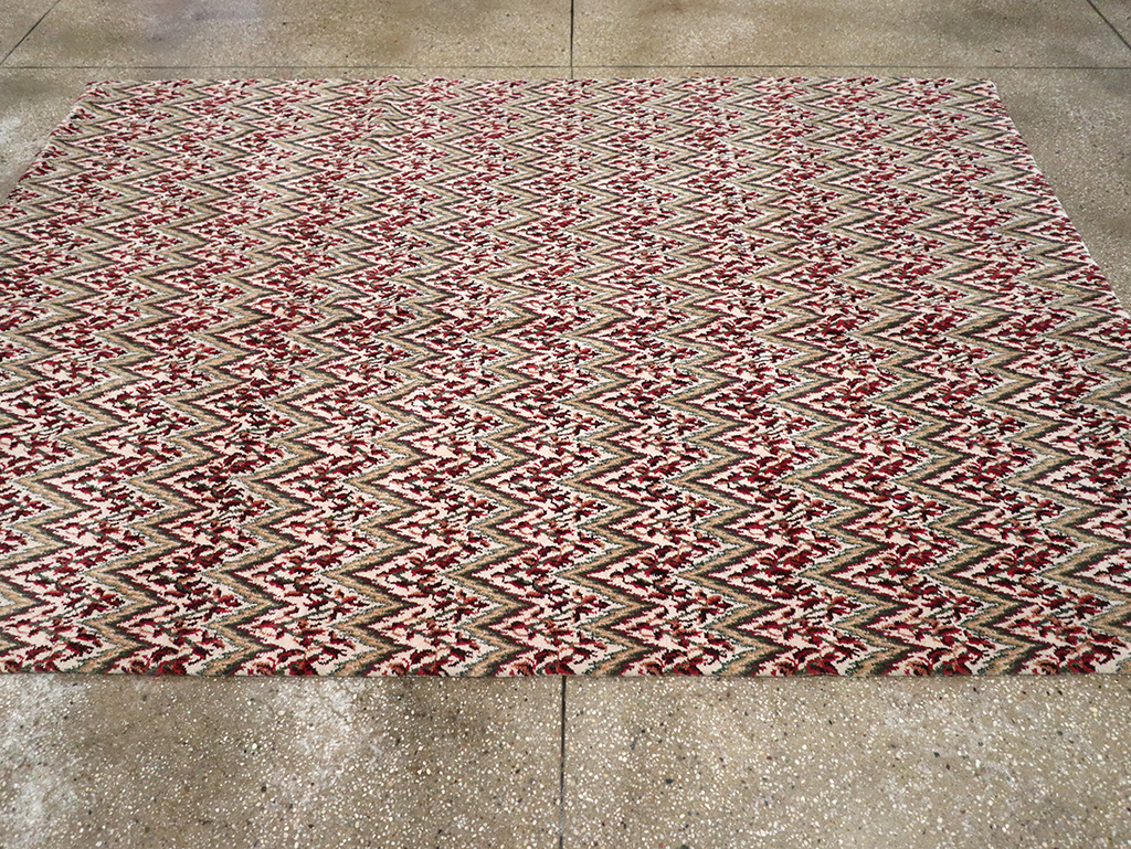 Modern Tibetan Accent Rug, No.33165 - Gss
