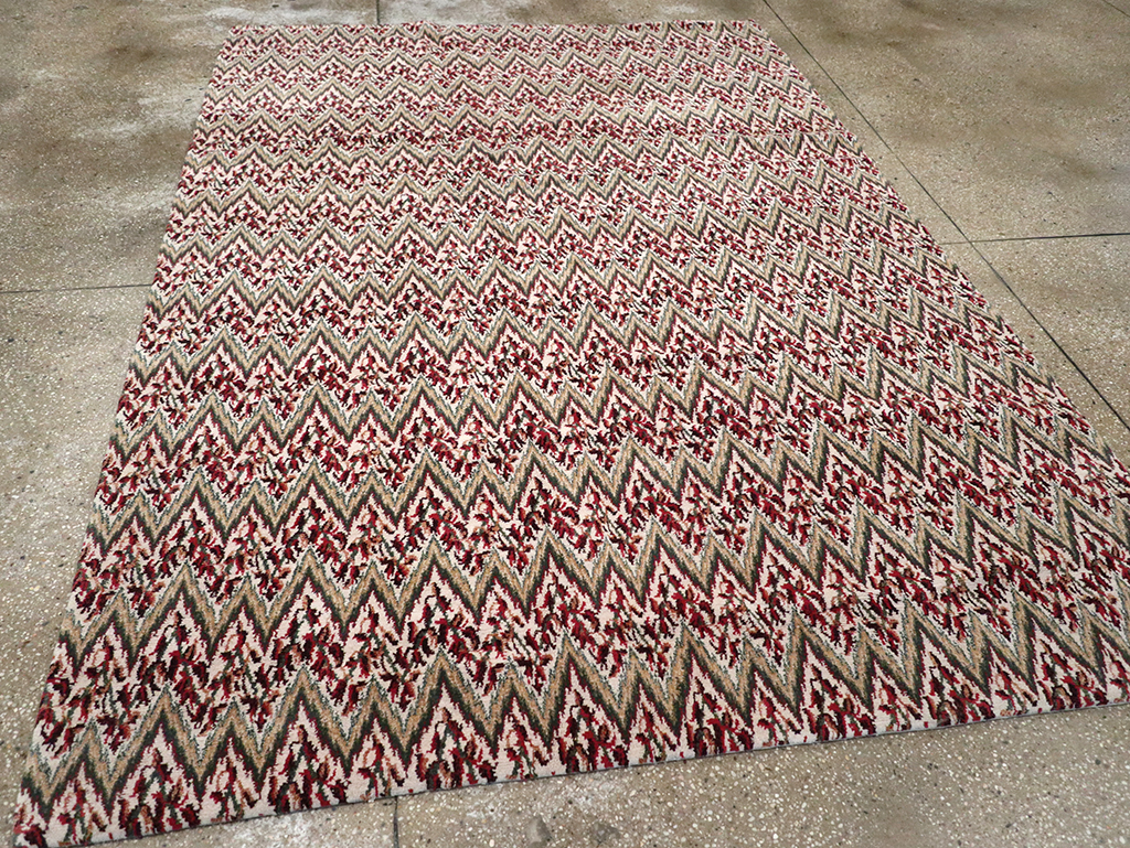 Modern Tibetan Accent Rug, No.33165 - Gss
