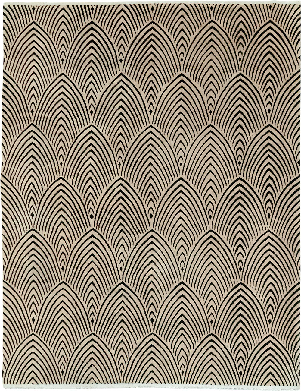 Antique Chinese Art Deco Room Size Carpet, No.33169 - Gss