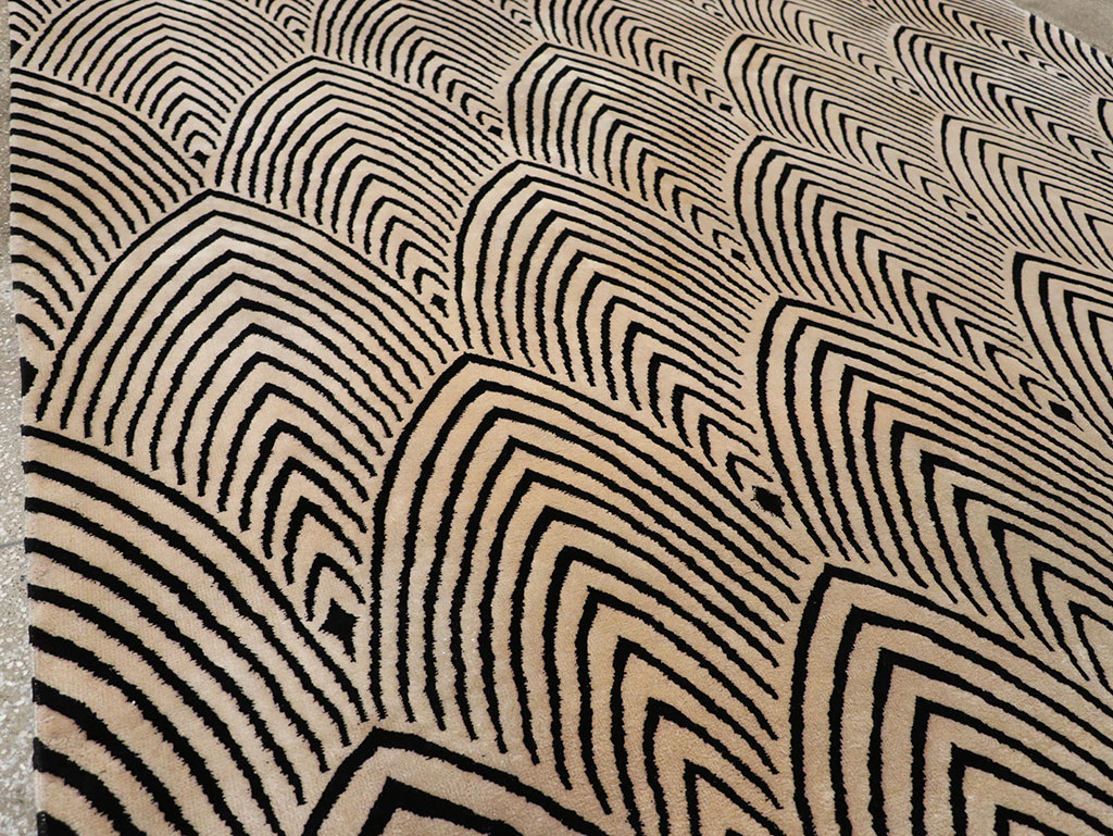 Antique Chinese Art Deco Room Size Carpet, No.33169 - Gss