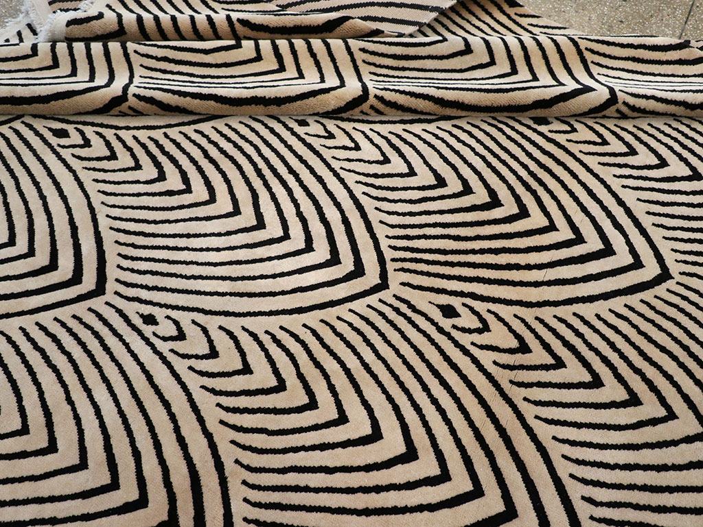 Antique Chinese Art Deco Room Size Carpet, No.33169 - Gss