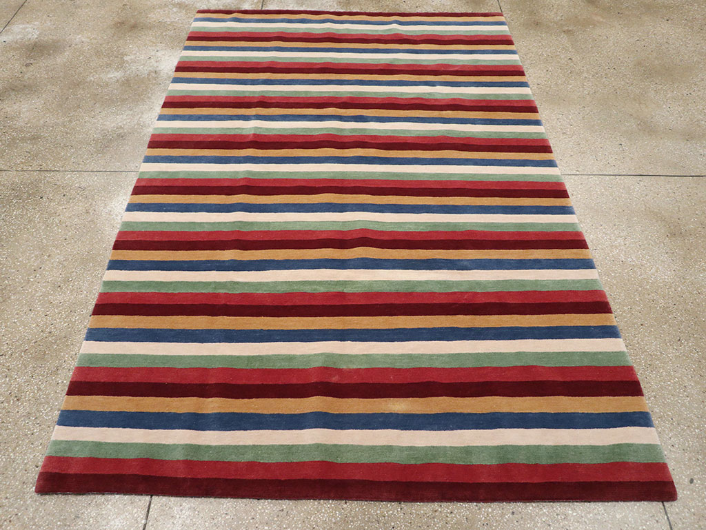 Modern Tibetan Accent Rug, No.33170 - Gss