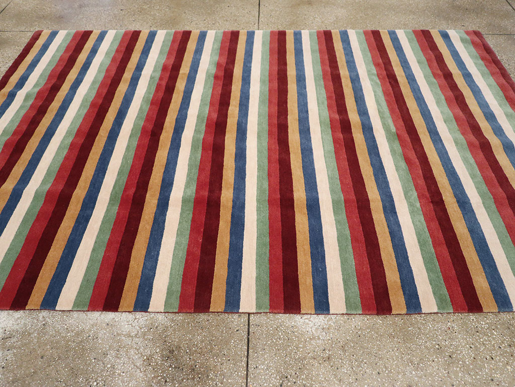 Modern Tibetan Accent Rug, No.33170 - Gss