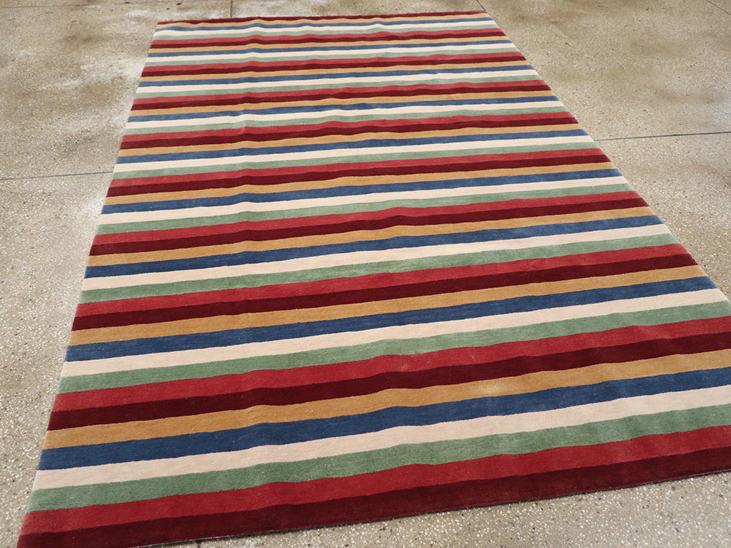 Modern Tibetan Accent Rug, No.33170 - Gss