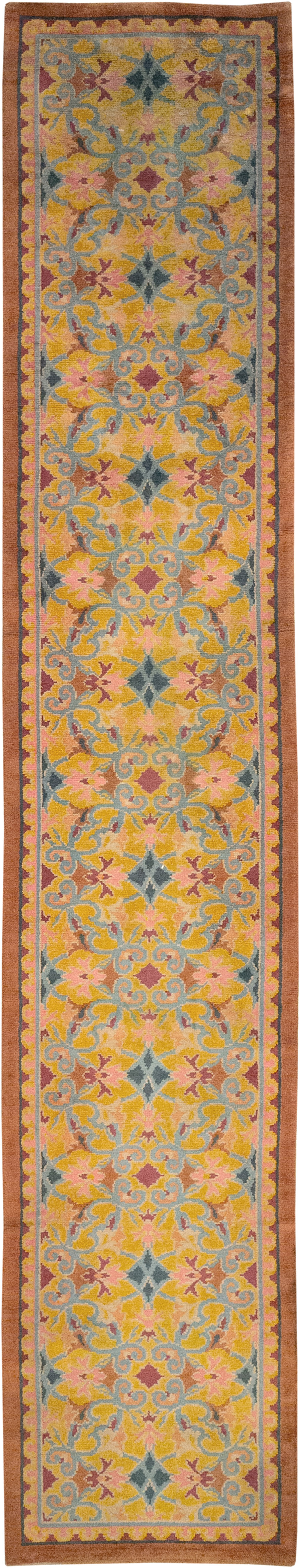 Antique Spanish Savonnerie Long Runner, No.33171 - Gss