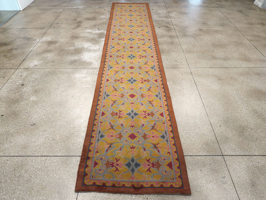 Antique Spanish Savonnerie Long Runner, No.33171 - Gss