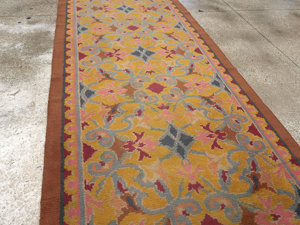 Antique Spanish Savonnerie Long Runner, No.33171 - Gss