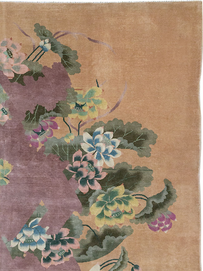 Antique Chinese Art Deco Room Size Carpet, No.33172 - Gss