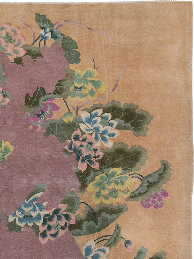 Antique Chinese Art Deco Room Size Carpet, No.33172 - Gss